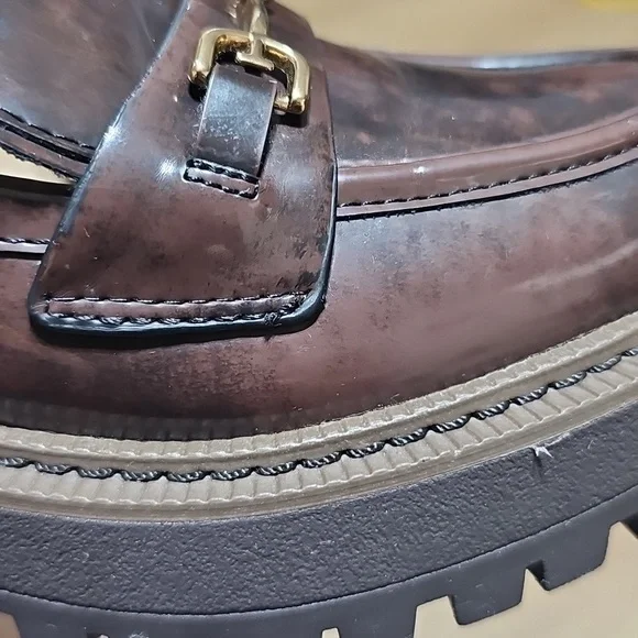 Sam Edelman Laurs Llug Platform Sole Loafers Womens in Brown - Picture 8 of 10